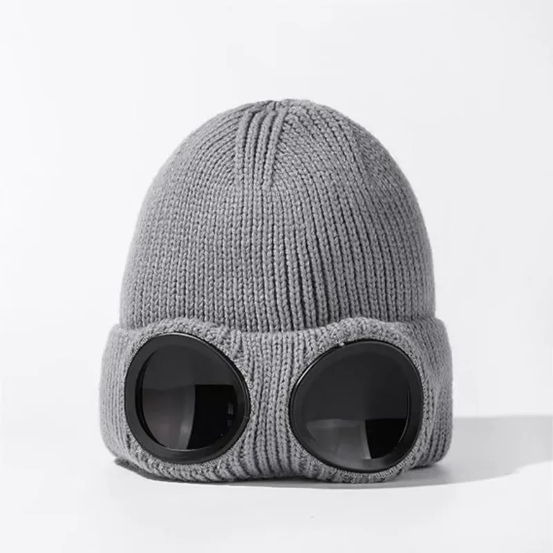 Knitted Goggles Hat