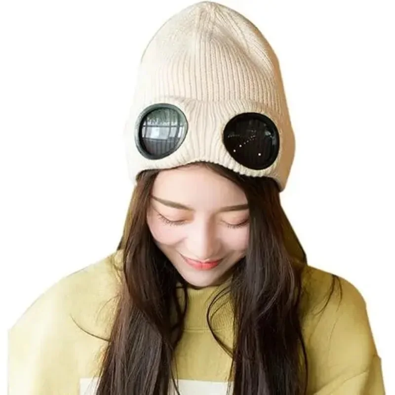 Knitted Goggles Hat
