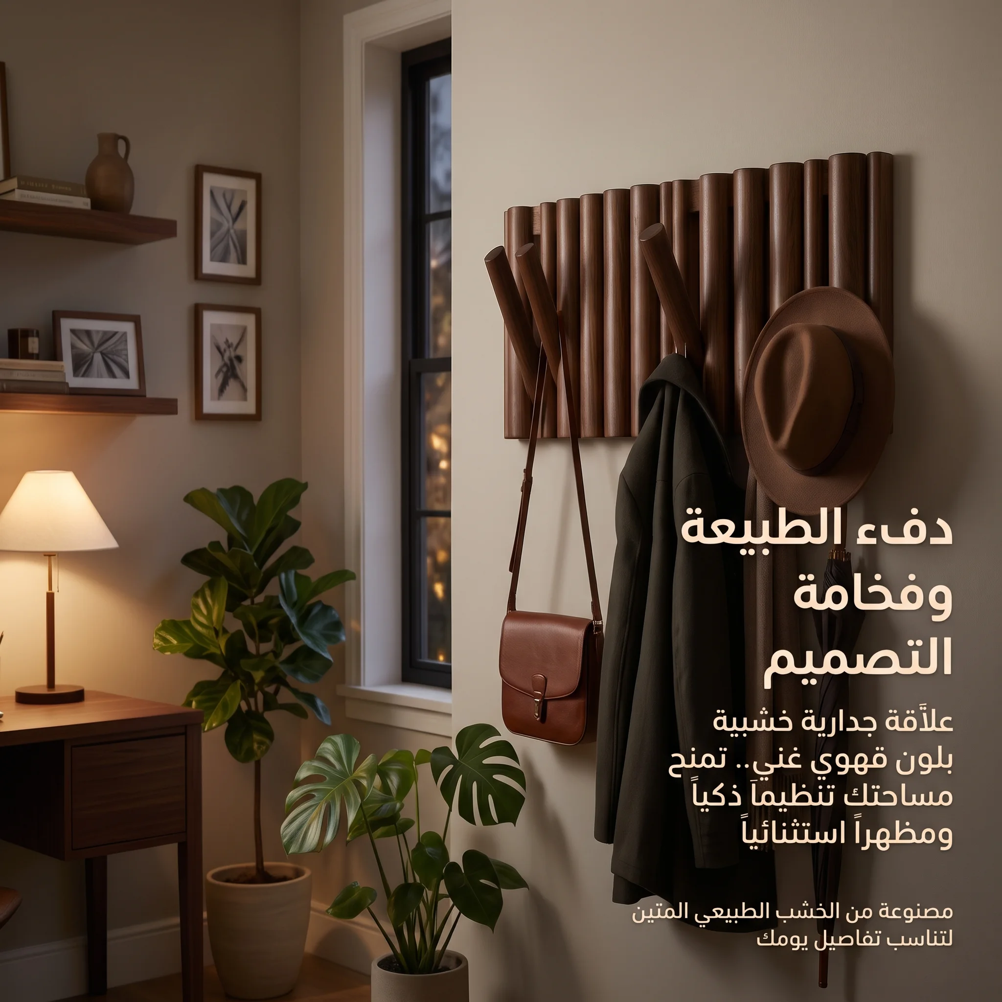 علاقة الملابس الخشبية الدكية تصميم البيانو العصري