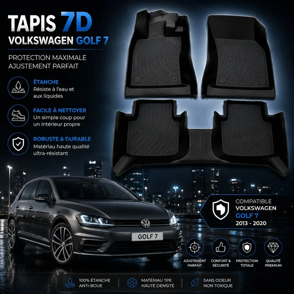 Tapis 7D Volkswagen Golf 7