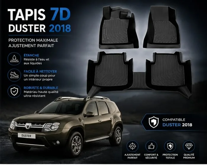 Tapis 7D Dacia Duster 2018