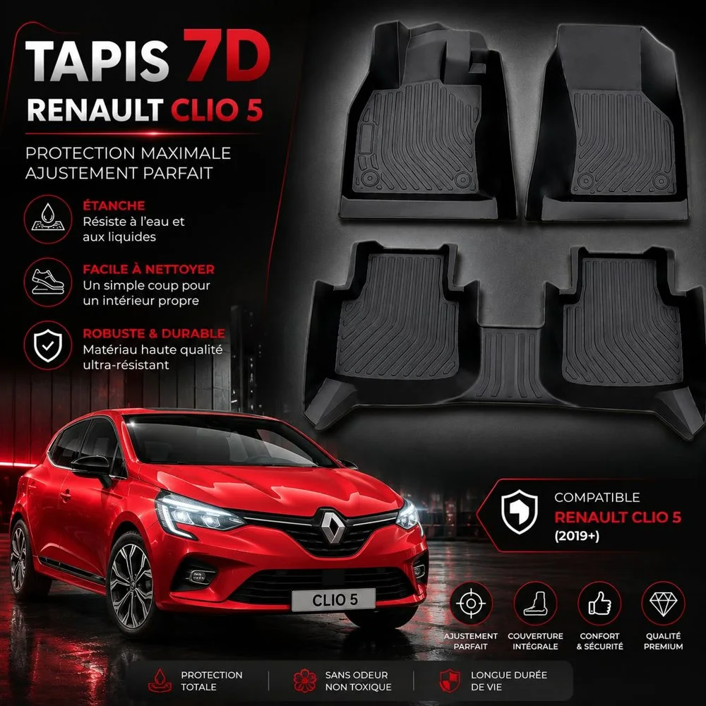 Tapis 7D Renault Clio 5