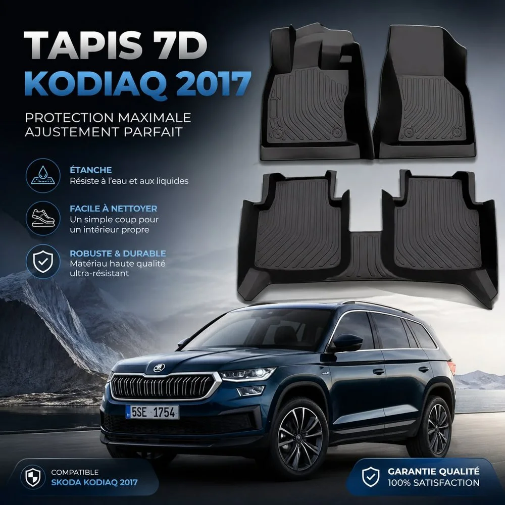 طابي السيارة 7D مفصّل على الموديل (Tapis 7D)