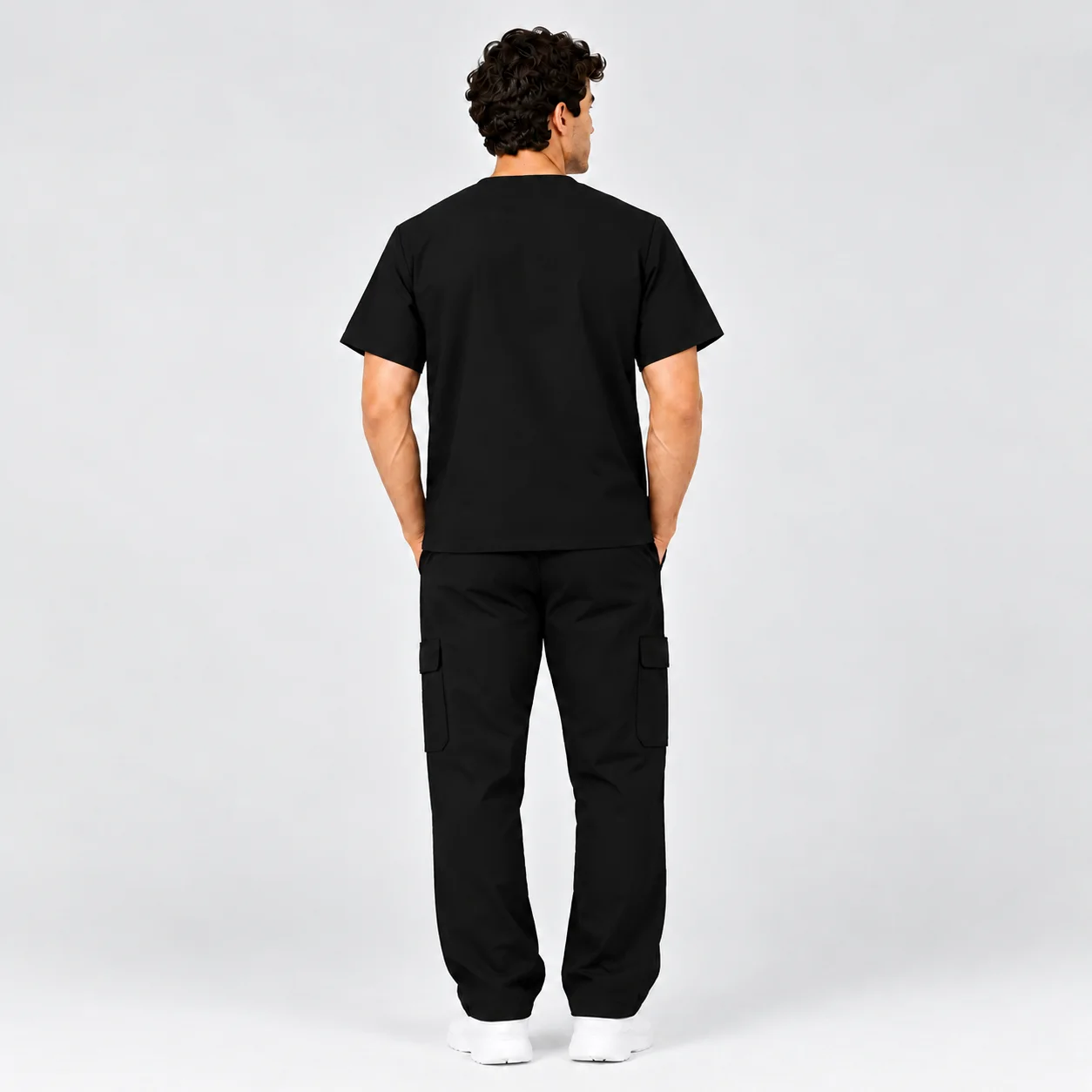 Tenue de Bloc Médicale Homme – Noir | Med Ora