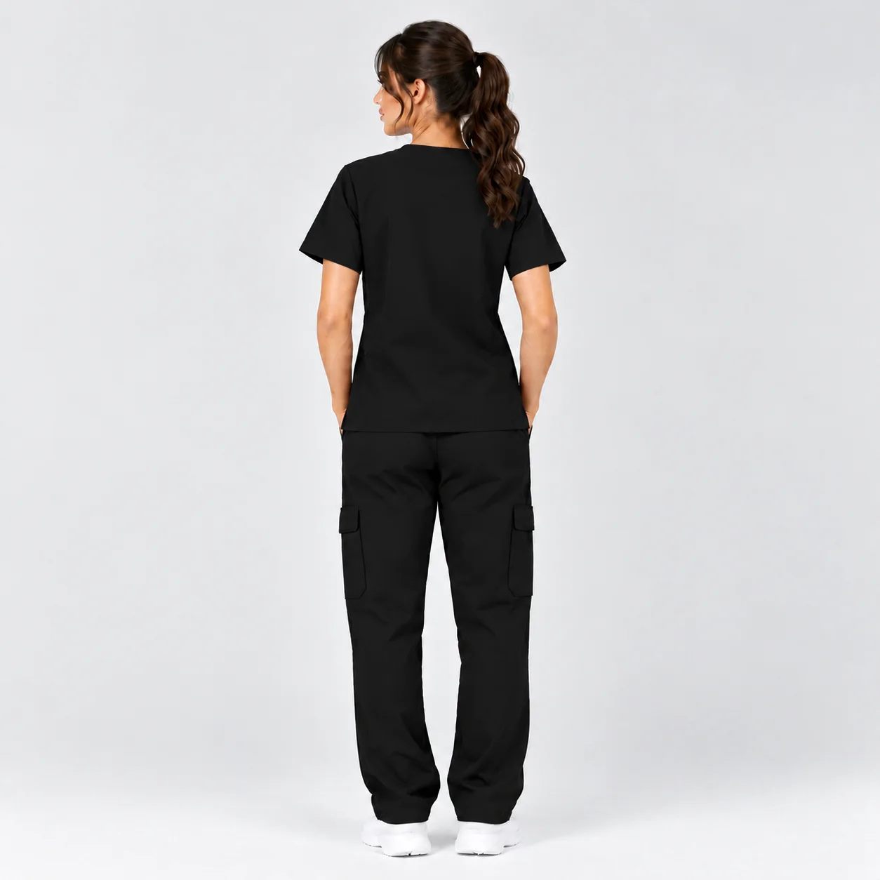 Tenue de Bloc Médicale Femme – Noir | Med Ora