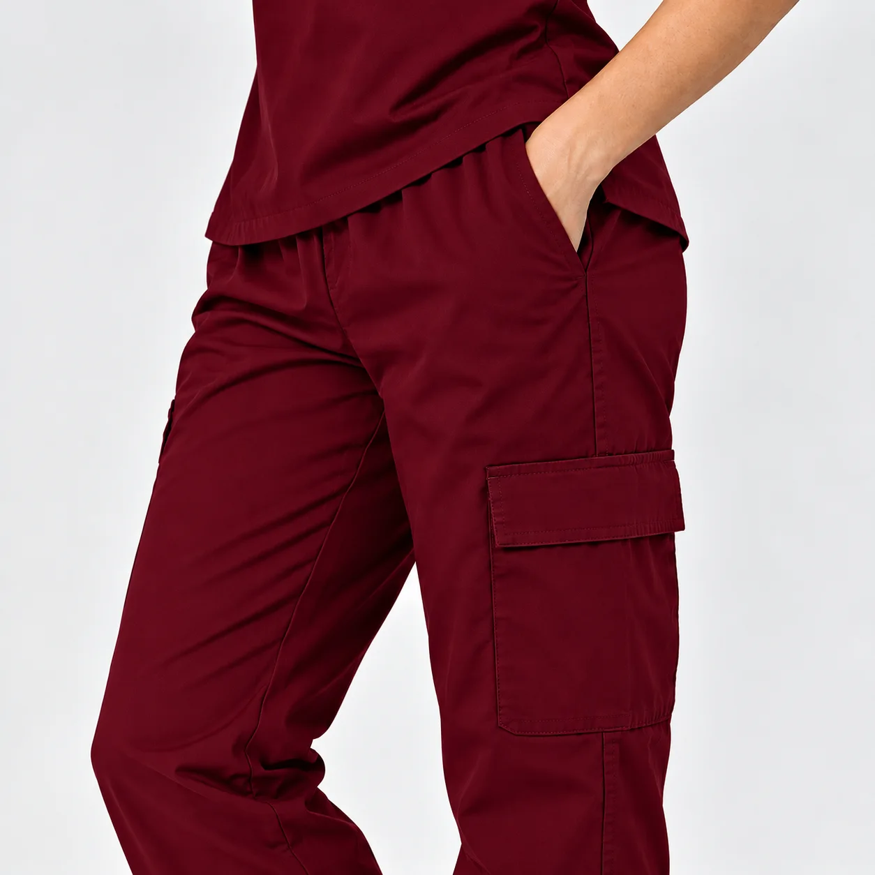 Tenue de Bloc Col V Femme – Bordeaux | Med Ora