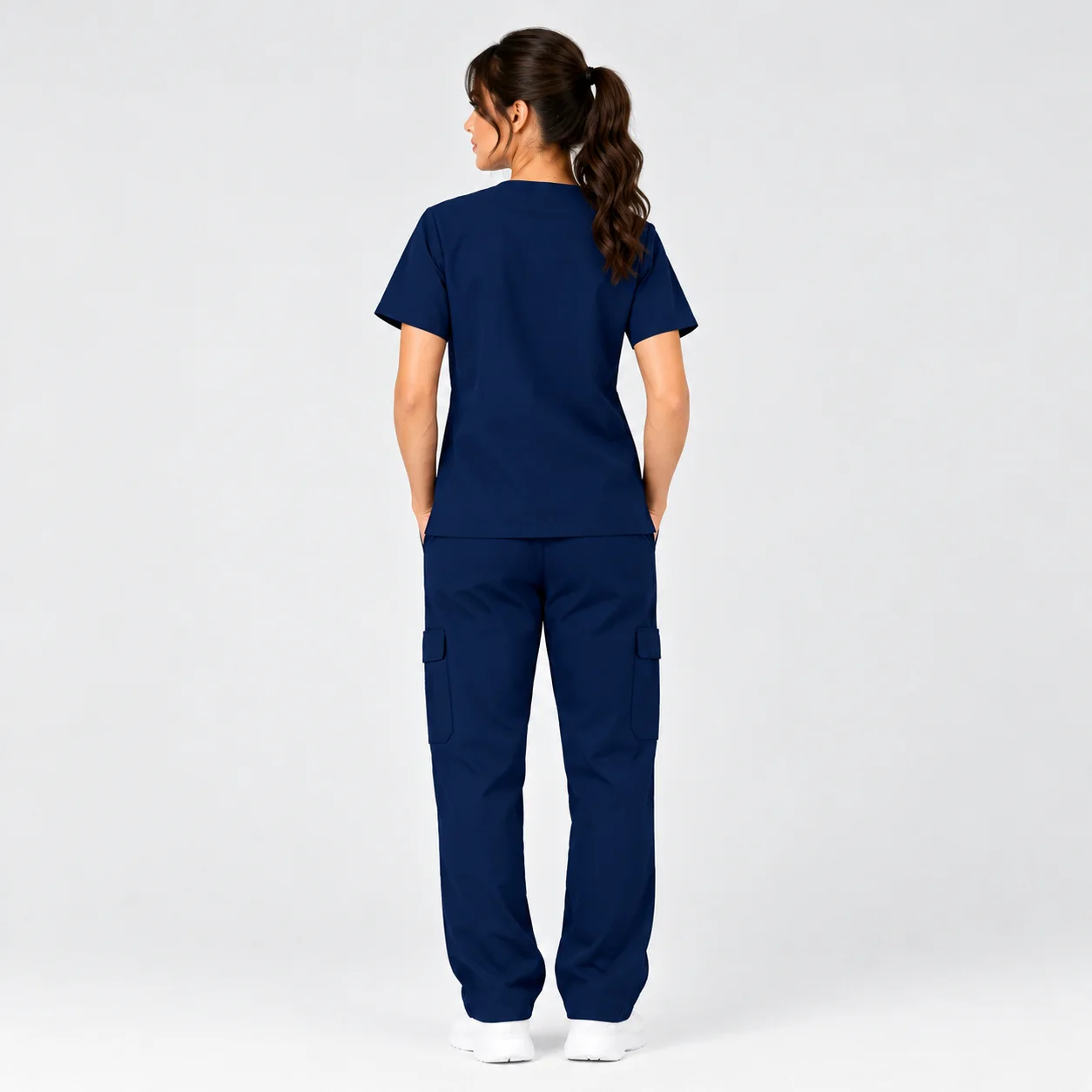 Tenue de Bloc Médicale Femme – Bleu Marine | Med Ora