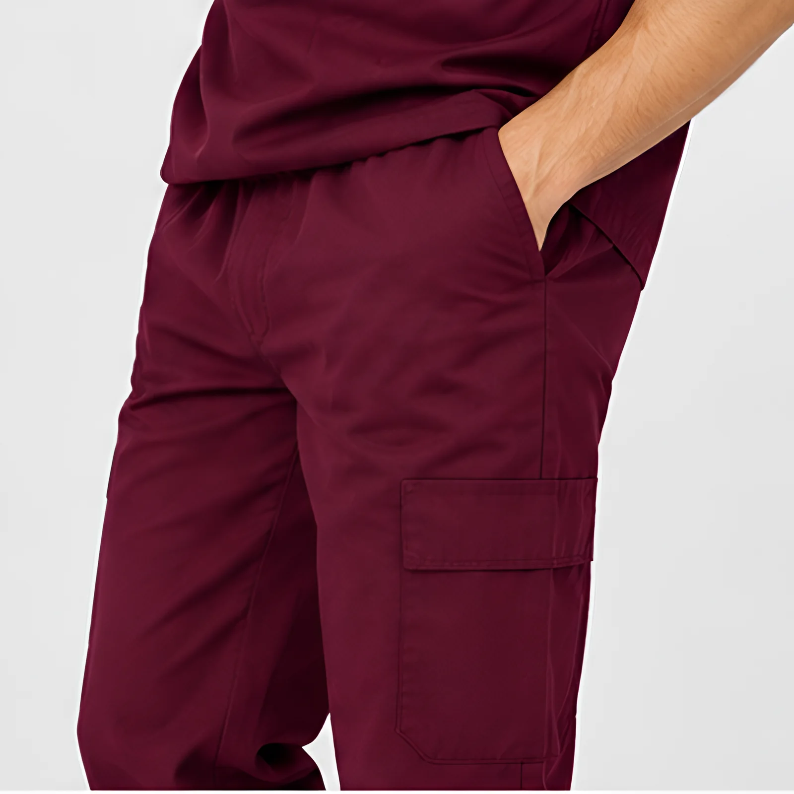 Tenue de Bloc Col V Homme – Bordeaux | Med Ora