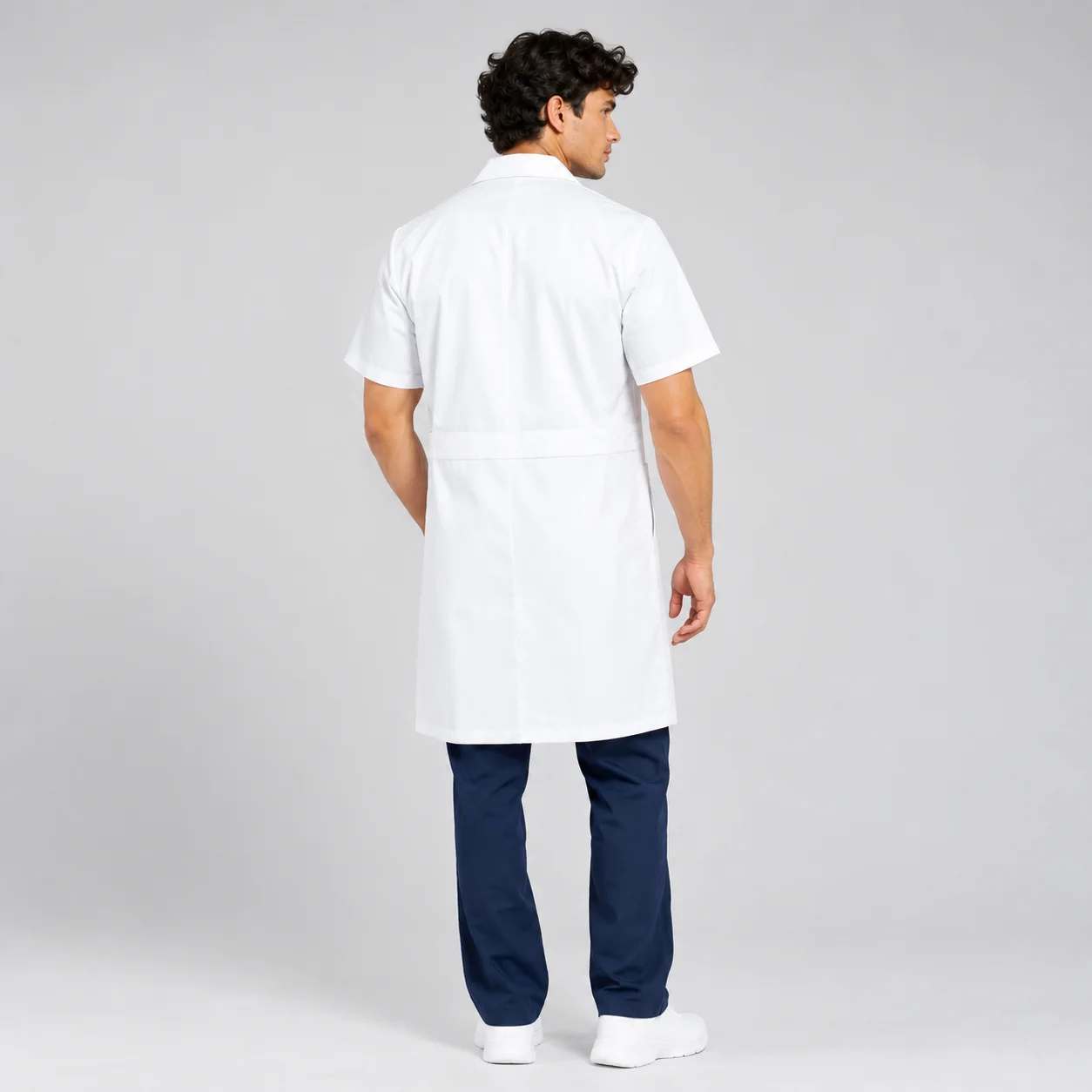 Blouse Demi Manches Col Officier Homme | Med Ora