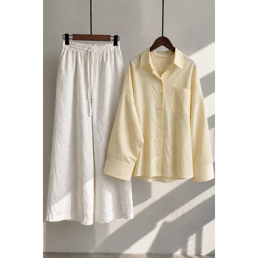 Chemise Rayée +Pantalon