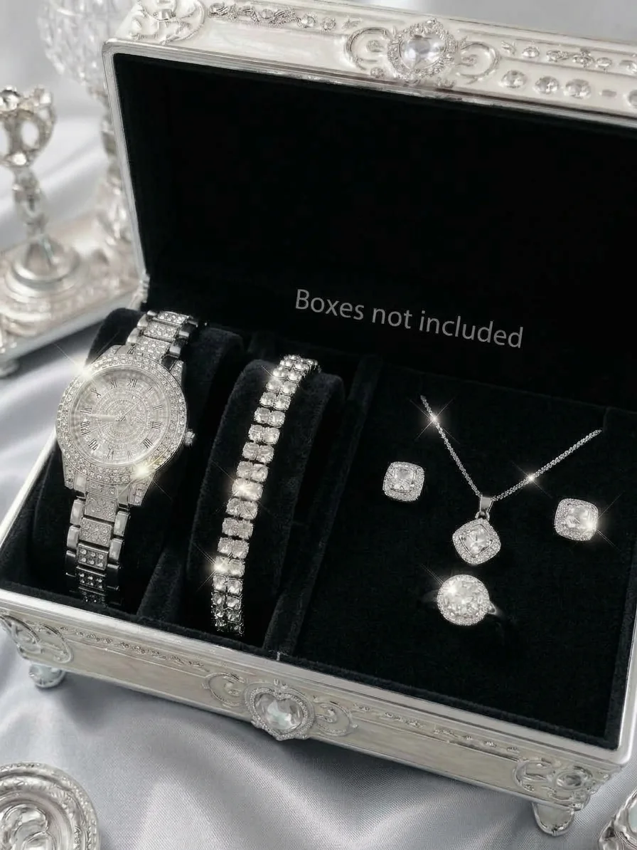 Ensemble Montre Quartz Luxe et Bijoux  Gabon