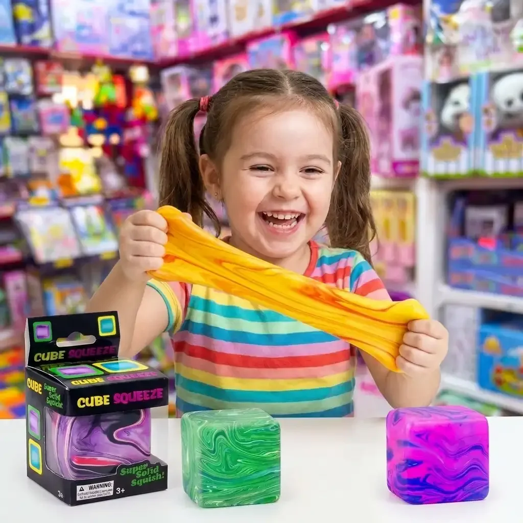 NIDO Cube Squishy Sensoriel Anti-Stress (couleur aléatoire)