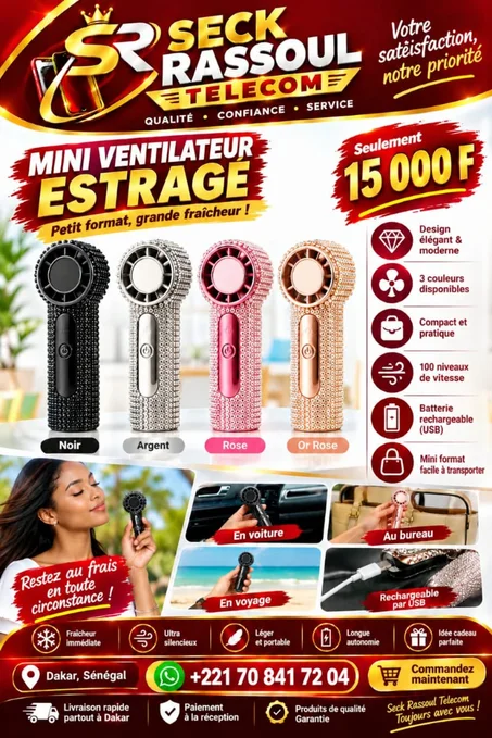 ventilateur portable estragé
