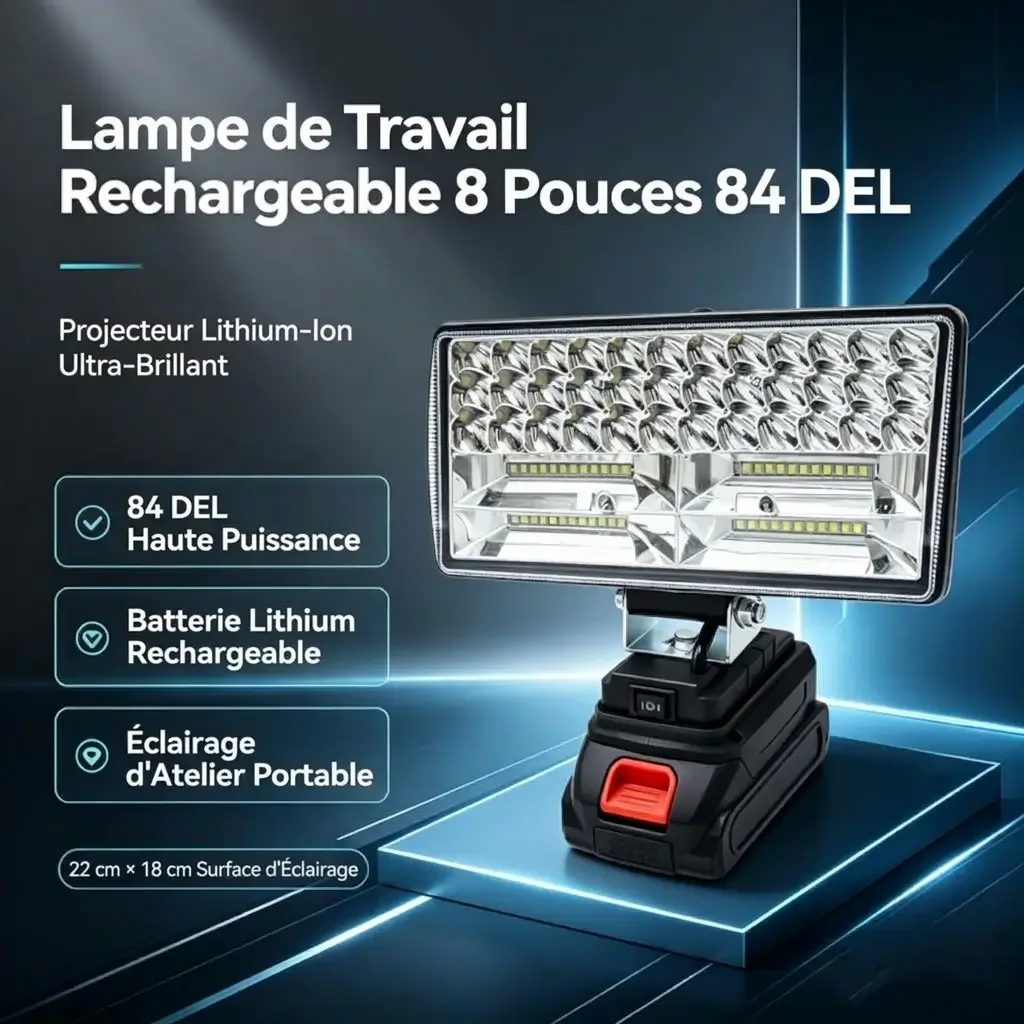 PROJECTEUR LED RECHARGEABLE MULTIFONCTION 3-EN-1