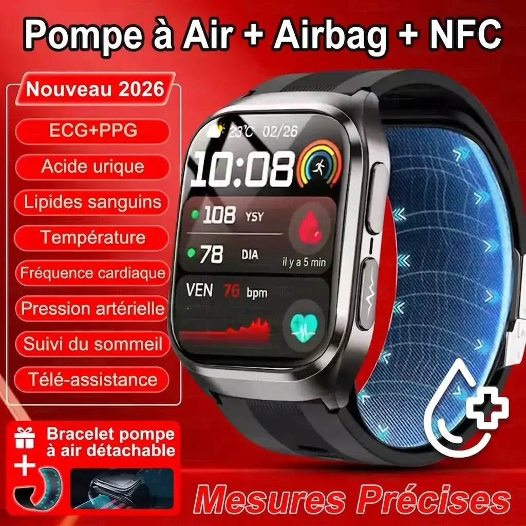 La Sentinelle de votre Santé : Montre Connectée ECG & Tension Artérielle par Oscillométrie