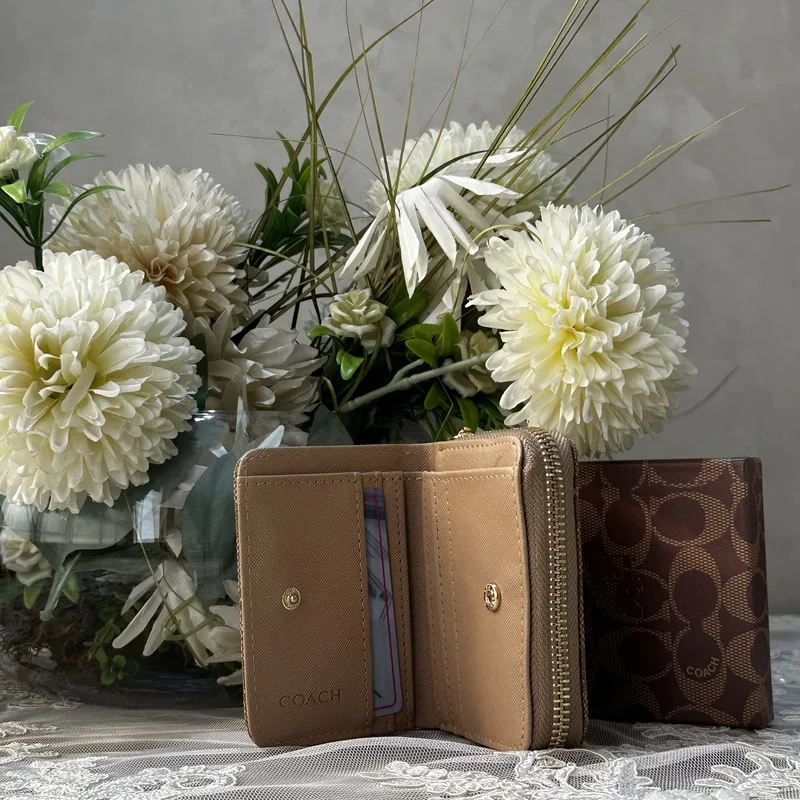Portefeuille Petit Coach avec Fermeture zippé