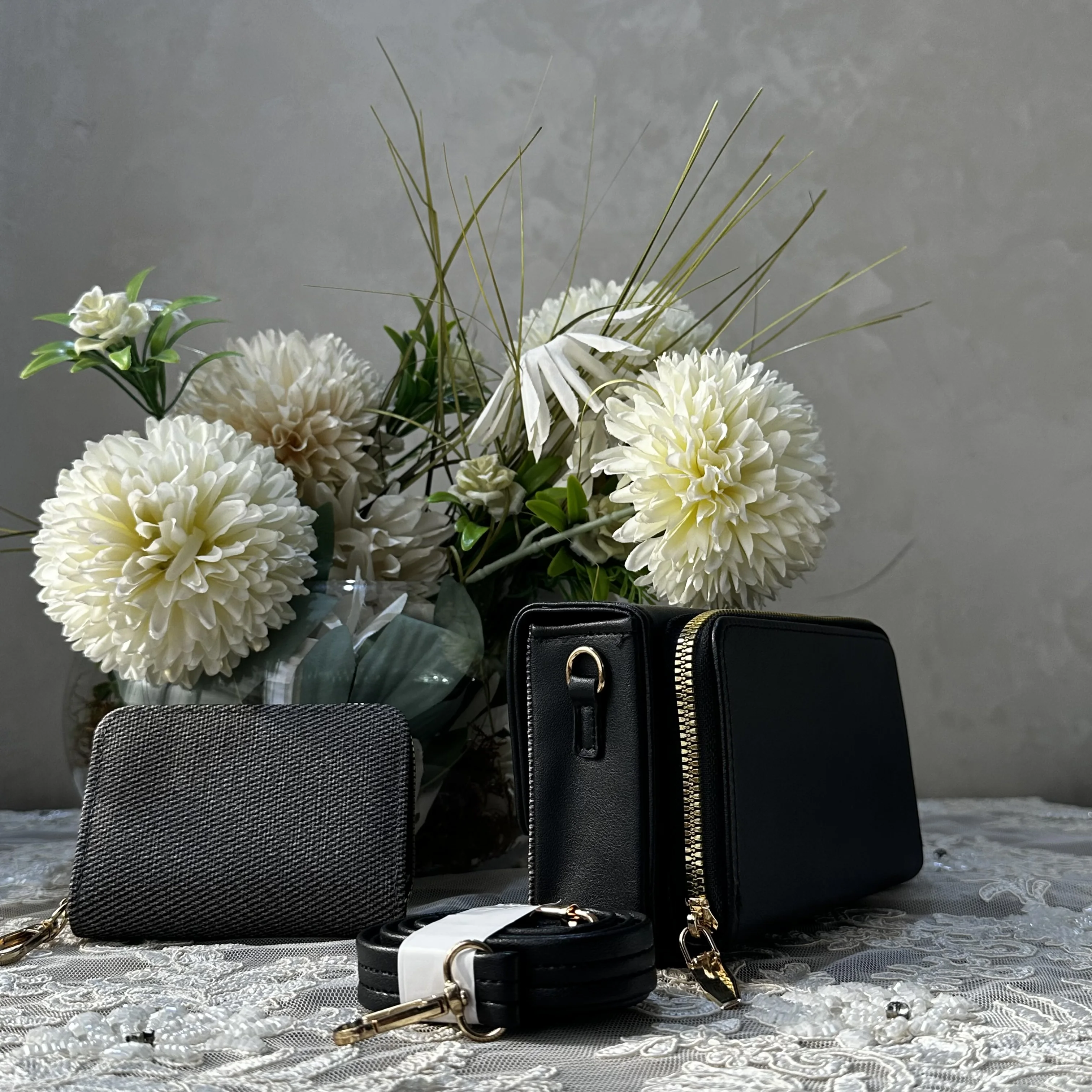 Sac à main simple avec Bandoulière + Porfetefeuille Assortis