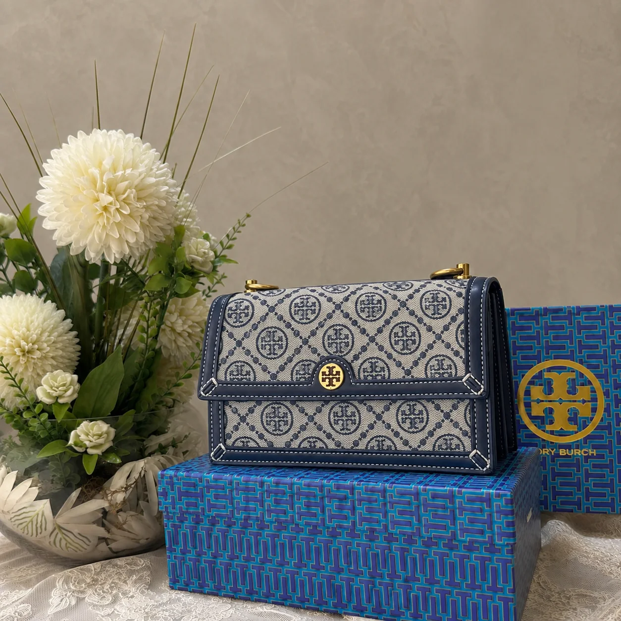 Tory Burch T Simple, Sac d'épaule En Cuir