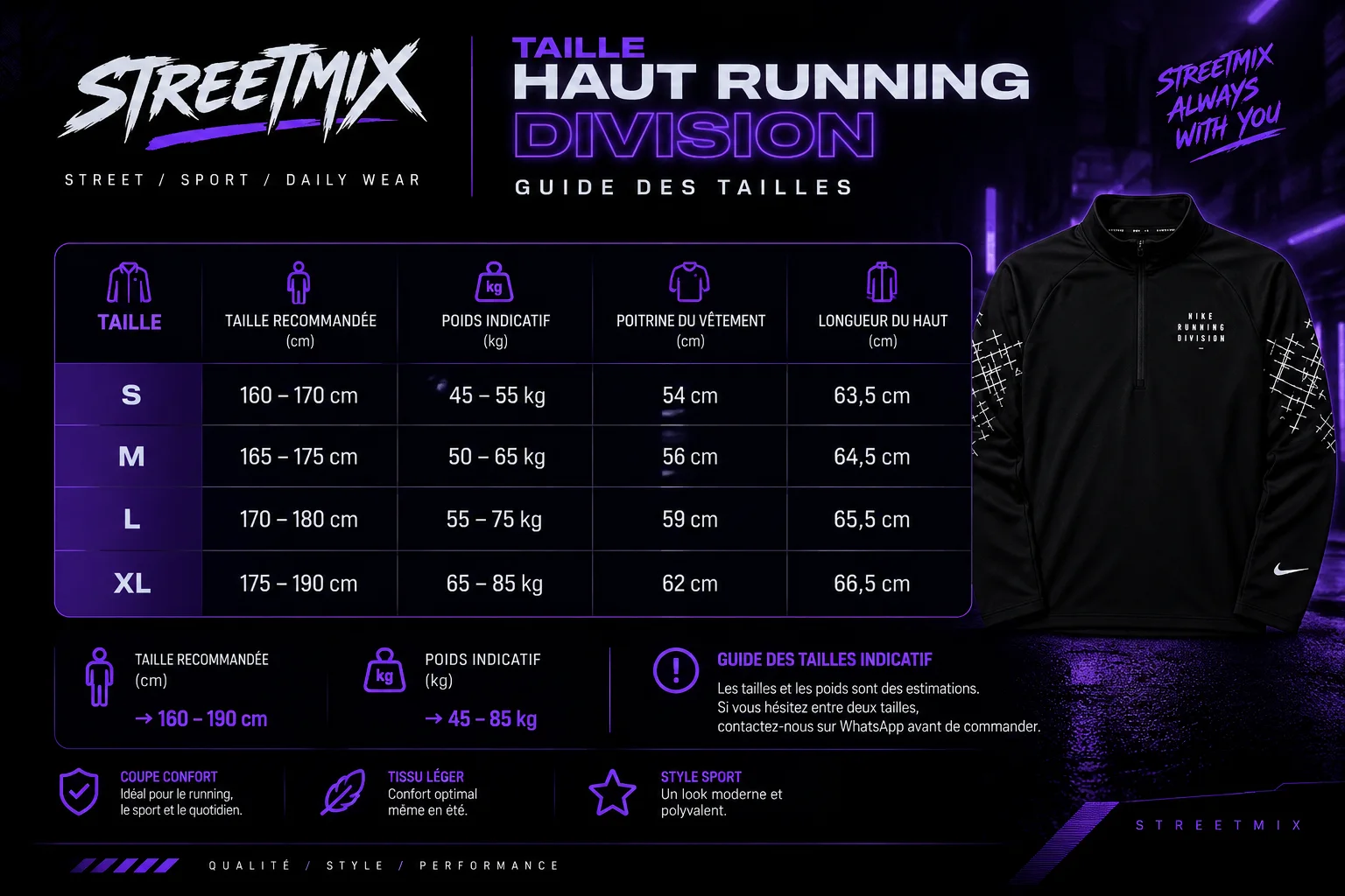 Haut Running Division Dri-FIT Vert