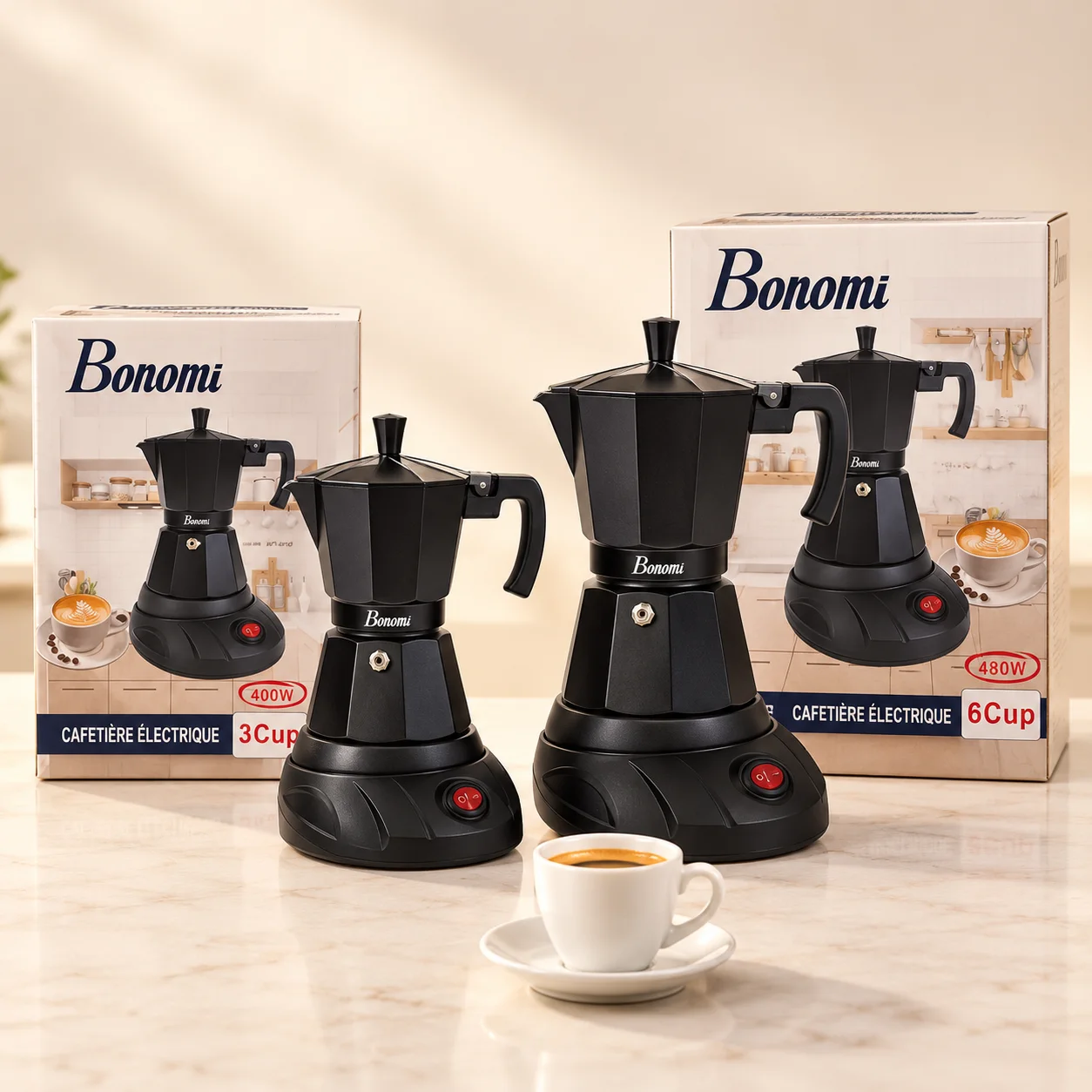 ماكينة تحضير القهوة الكهربائية Bonomi