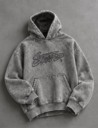 Vintage STWD Oversized Hoodie – 380 GSM