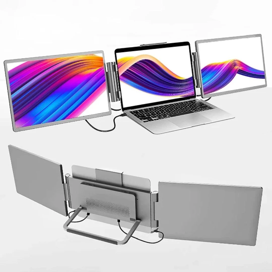 Moniteur Portable Double Écran 14 Pouces – Transformez Votre Ordinateur en Bureau Multitâche : Boostez votre productivité