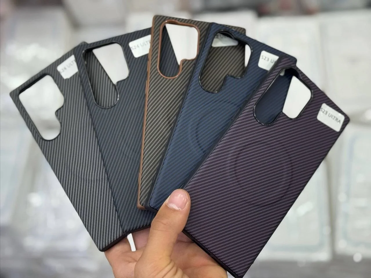 Pochette Samsung en cuir