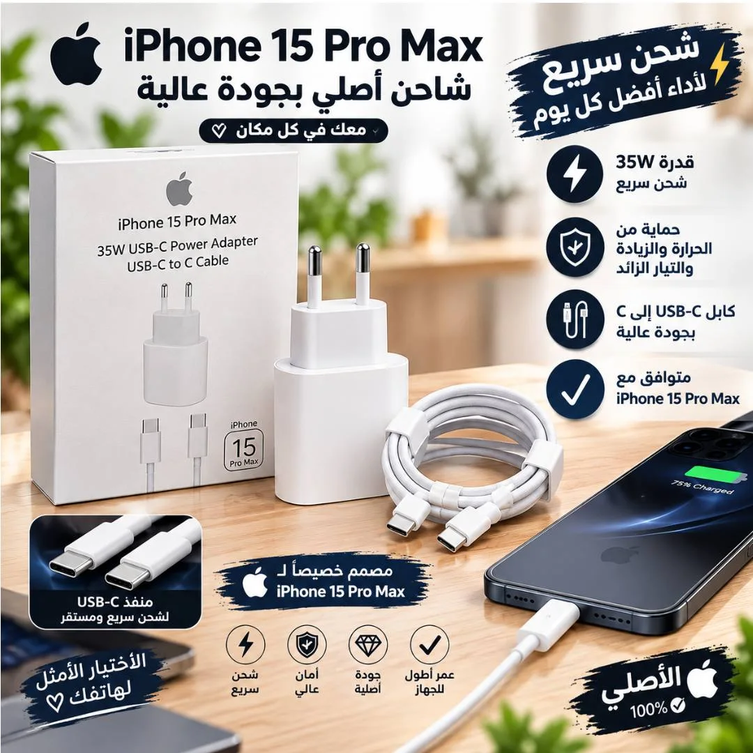 شاحن iphone 15 pro max
