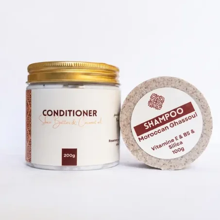 Duo Shampooing Solide au Ghassoul & Après-Shampooing