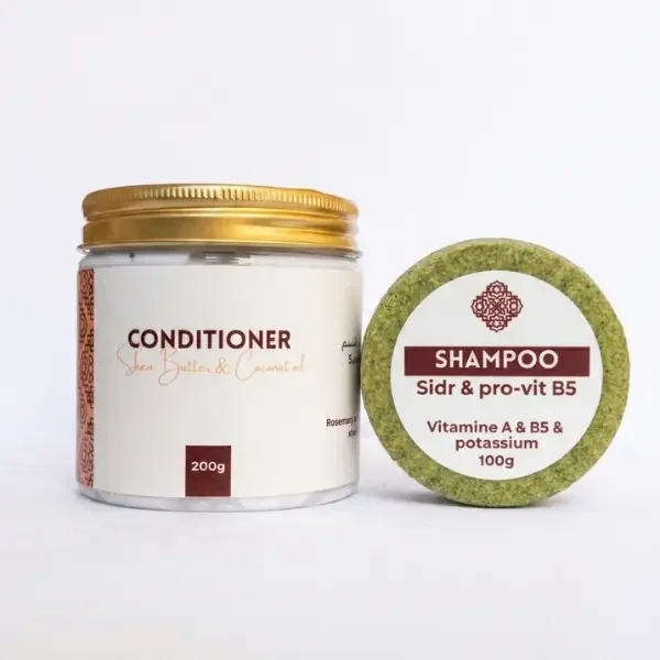 Duo Shampooing Solide au Sidr & Après-Shampooing