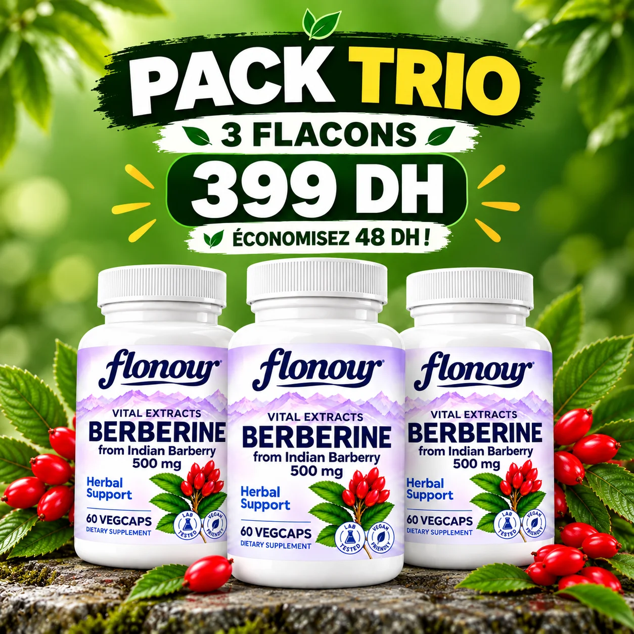 Pack Trio — 279 DH 3 flacons au meilleur prix. 🎁 Économisez 168 DH !