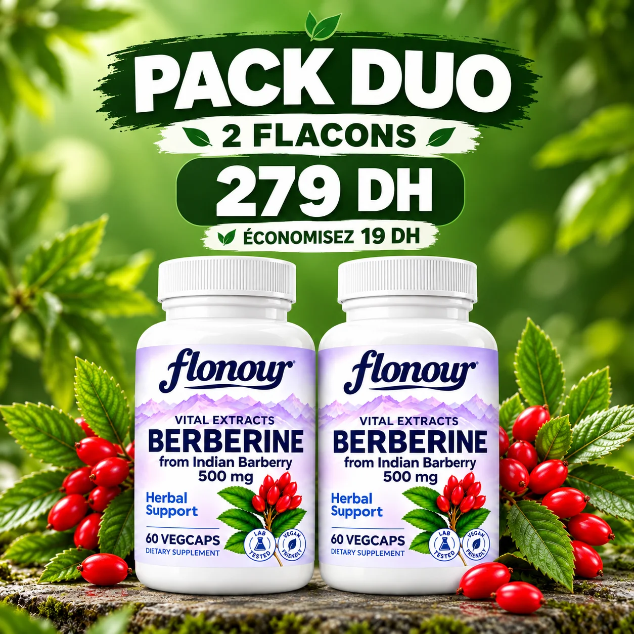 Pack Duo — 219 DH 2 flacons pour seulement 219 DH. 🎁 Économisez 79 DH !
