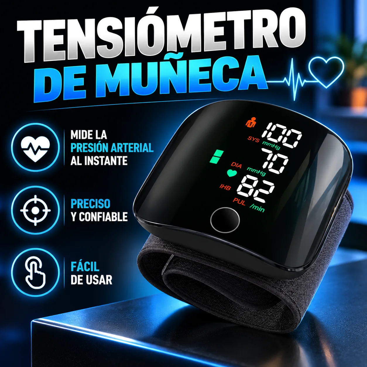 Tensiómetro de muñeca
