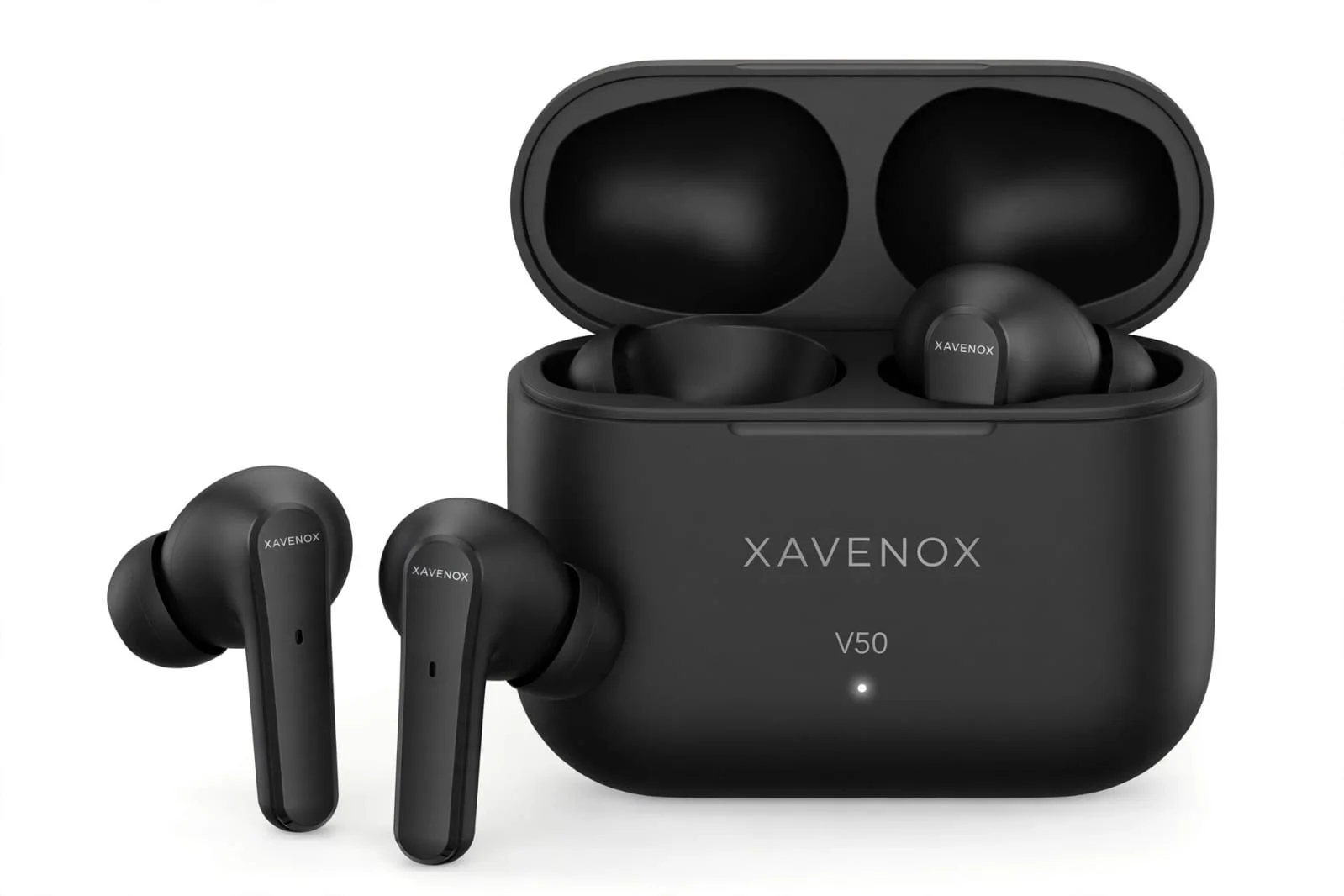 XAVENOX V50 - سماعة بلوتوث لاسلكية بصوت نقي وبطارية 30 ساعة