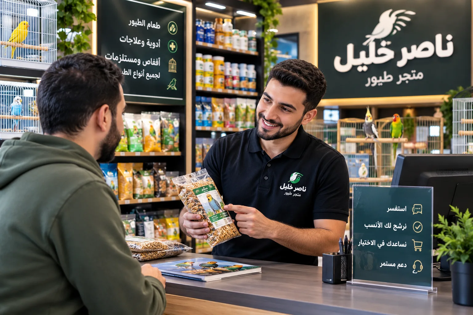 خدمة عملاء واهتمام بالمربي