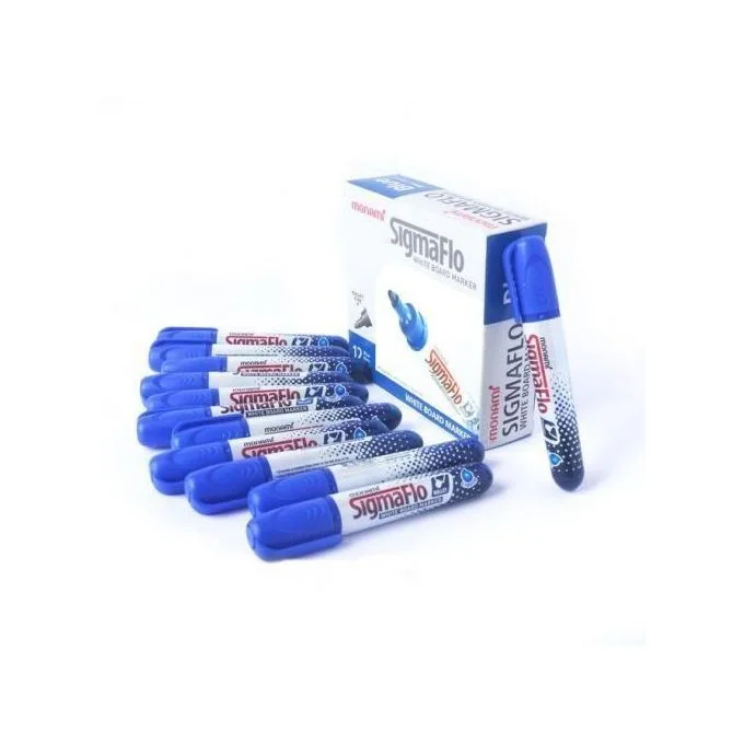 Marqueur monami pour Tableau SIGMAFLO. BLEU PACK DE 12