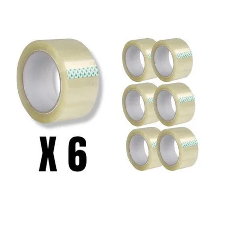 Lot de 6pcs Rouleaux de scotch 49mm X 100m