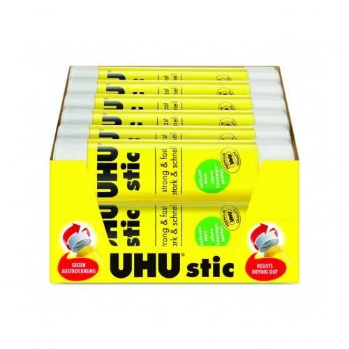 UHU 12 Batons de colle stick Grand model 21g