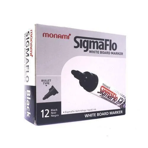 Monami Marqueur Tableau SIGMAFLO NOIR PACK DE 12