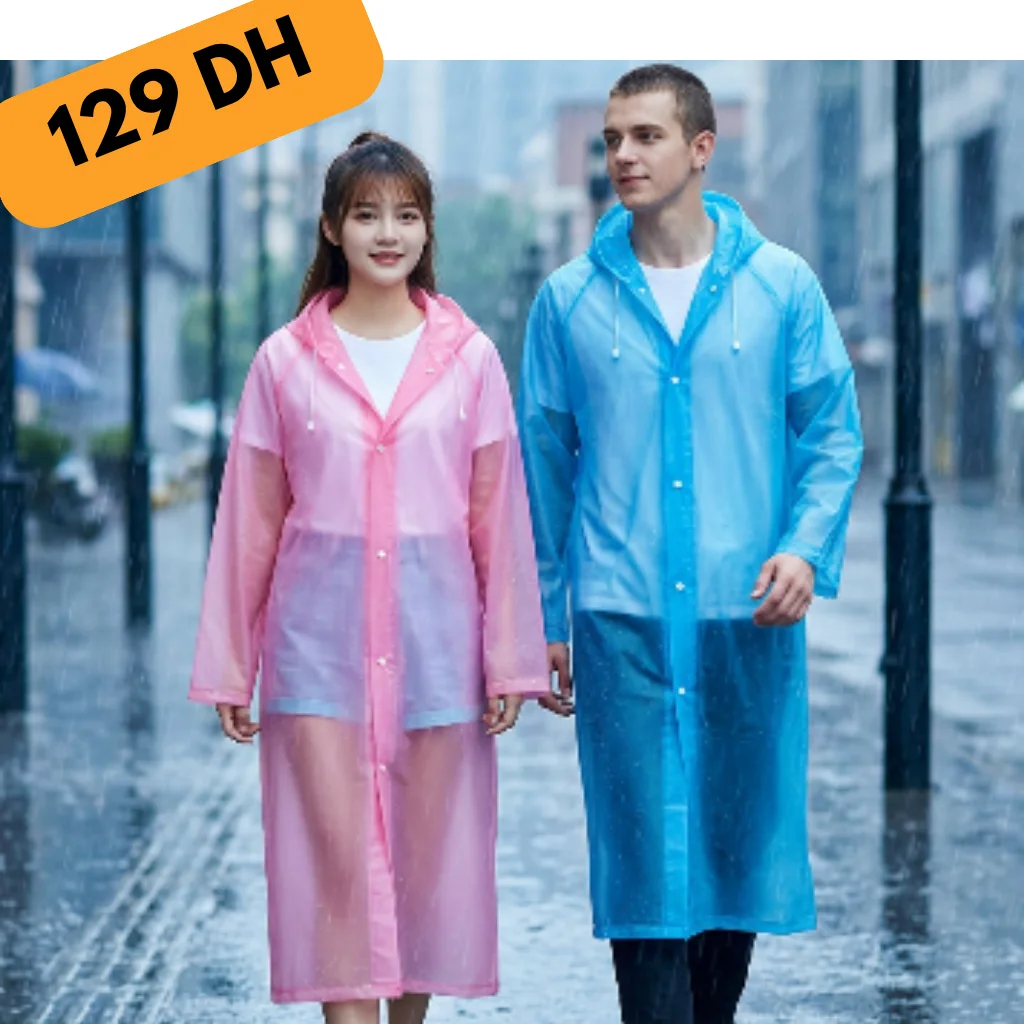 معطف المطر EVA المقاوم للماء – Unisex