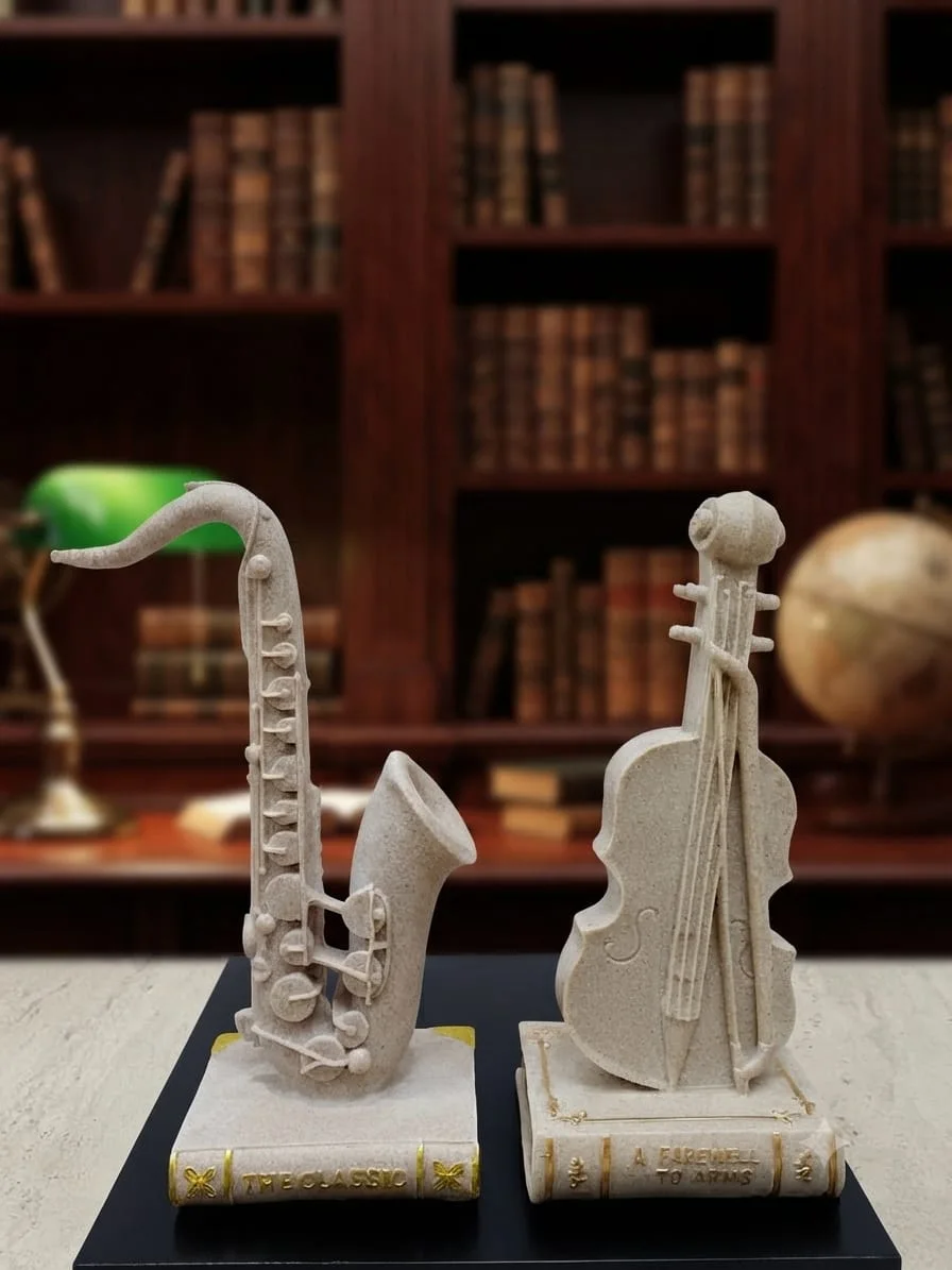 Statues Décoratives Instruments de Musique – Sculptures Saxophone & Violon