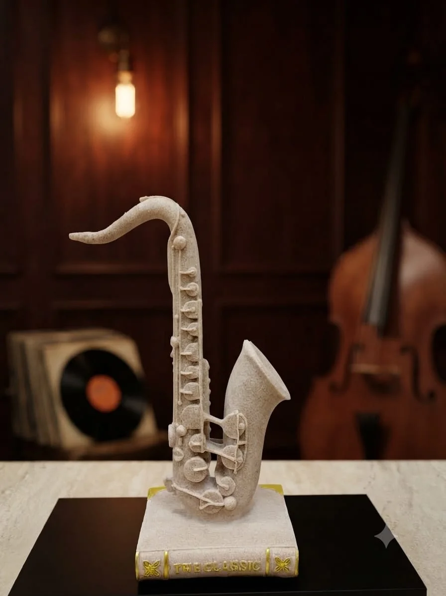 Statues Décoratives Instruments de Musique – Sculptures Saxophone & Violon