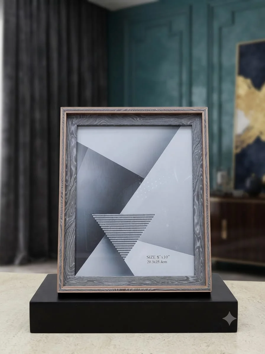 Cadre Photo Décoratif Moderne – Encadrement Moulure Sculptée & Design Géométrique