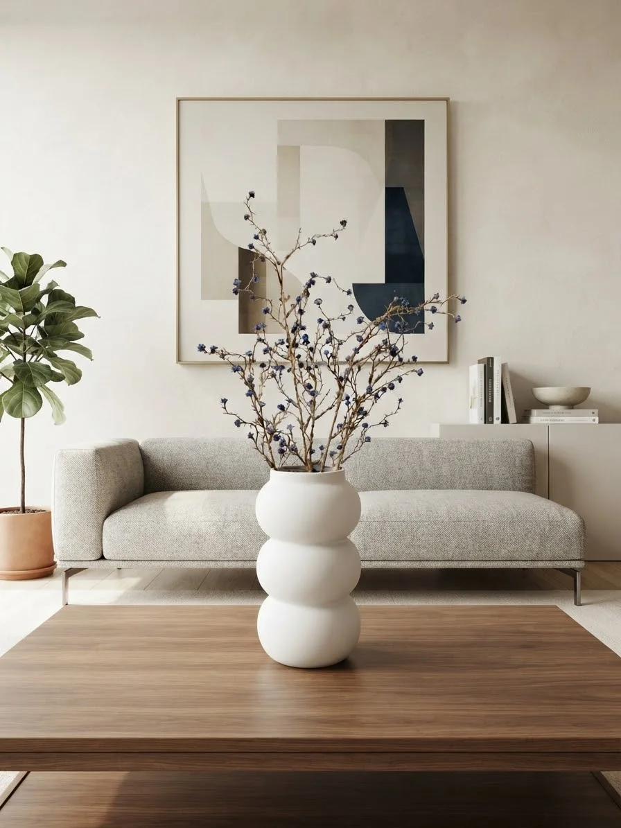 Vase en Céramique Design Torsadé – Décoration Intérieure Moderne