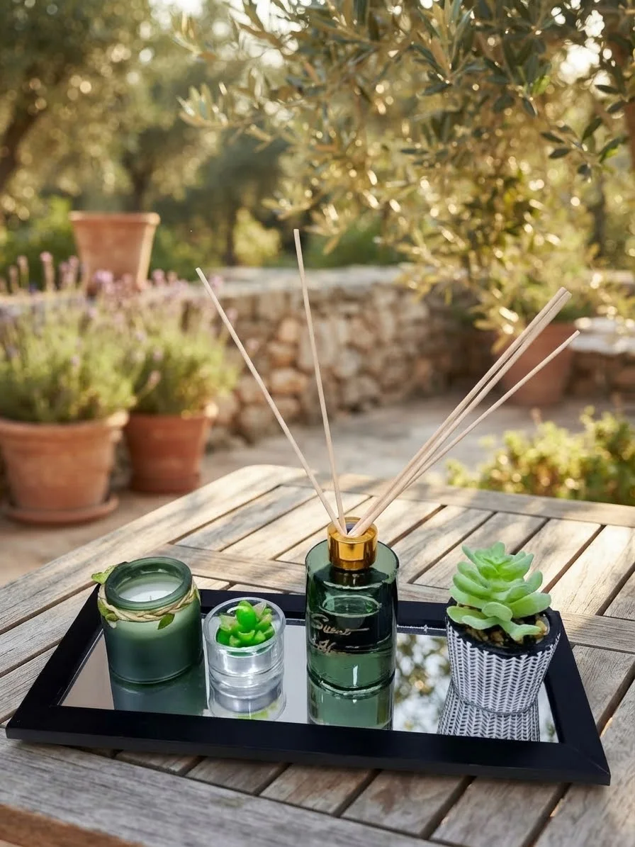 Diffuseur de Parfum d'Intérieur à Bâtonnets – Flacon en Verre Élégan