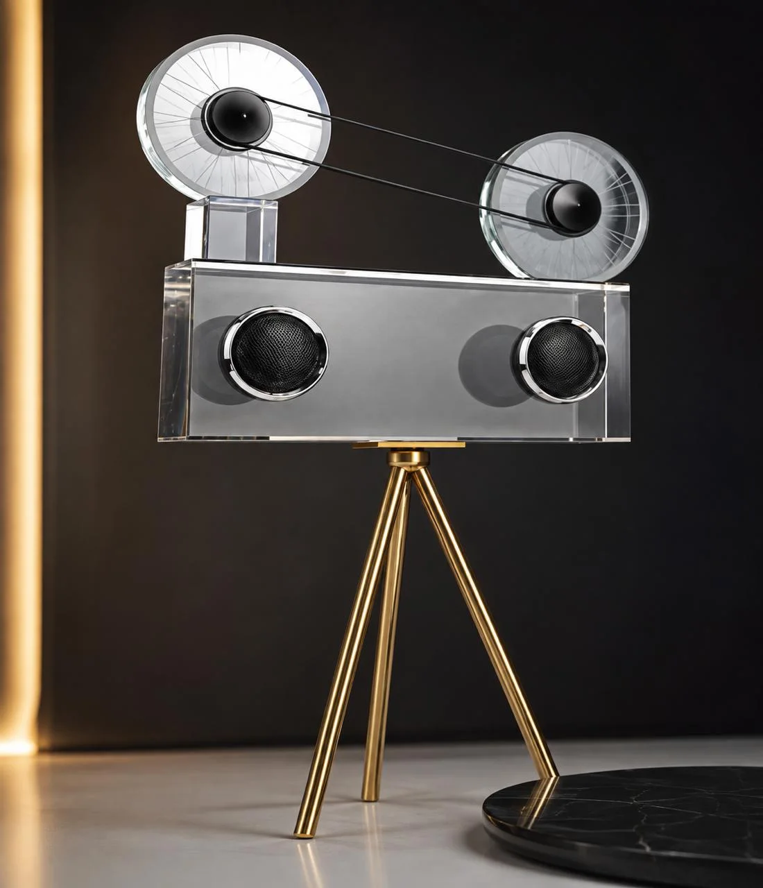 Projecteur de Cinéma Rétro sur Trépied – Objet Déco & Idée Cadeau Bureau