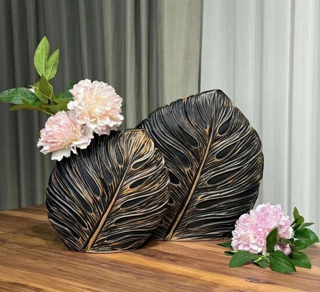Duo de Vases Design Texturés – Décoration Intérieure Chic & Idée Cadeau