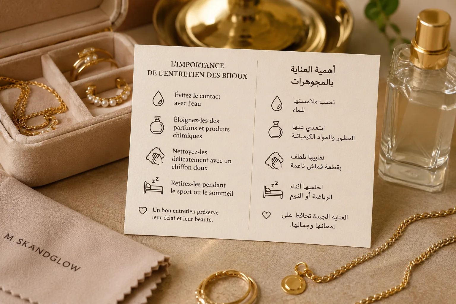العناية بالمجوهرات