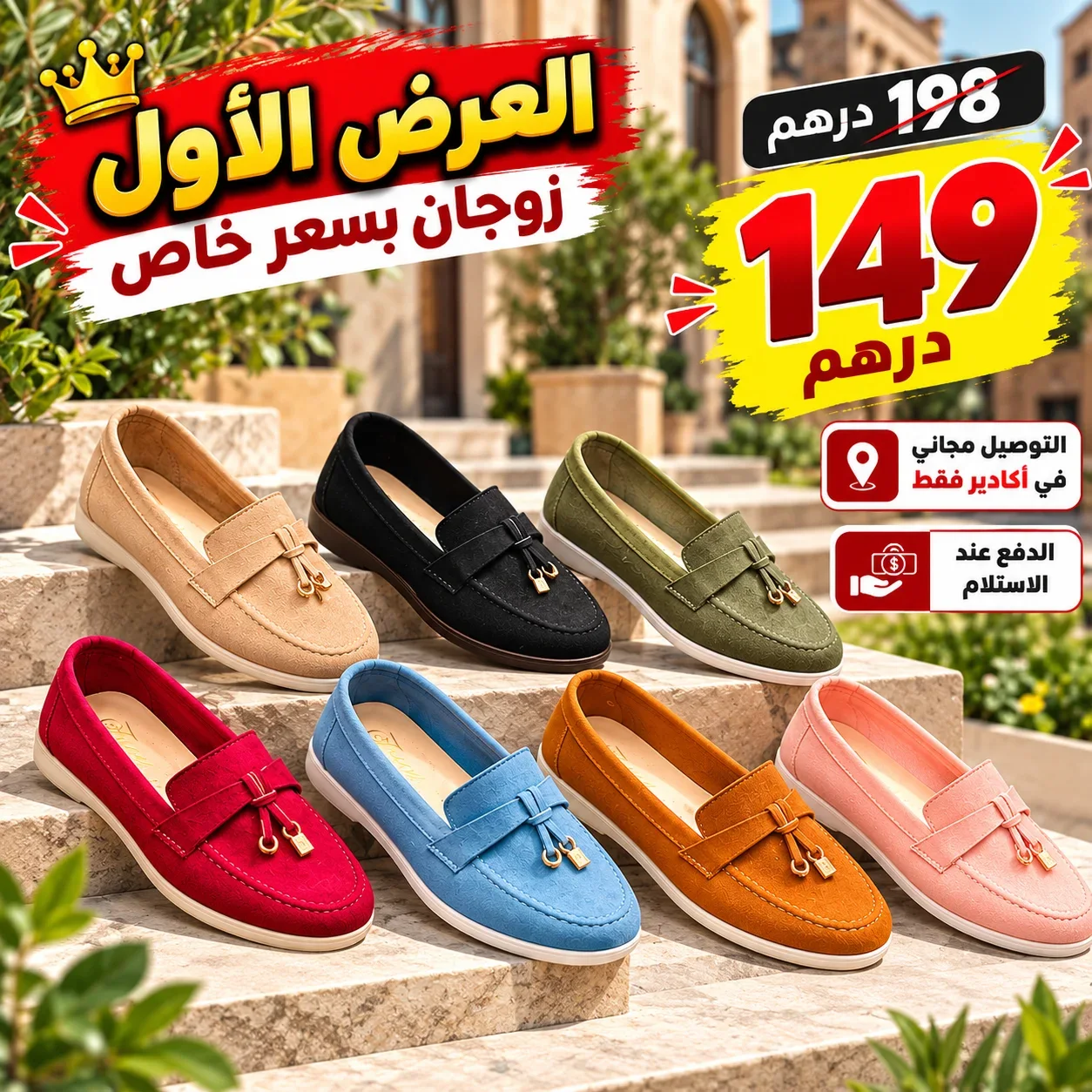 زوجان من الموكاسين بسعر خاص