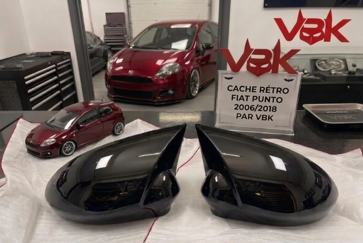 Cache retroviseur style Batman de Fiat punto 2006/2018